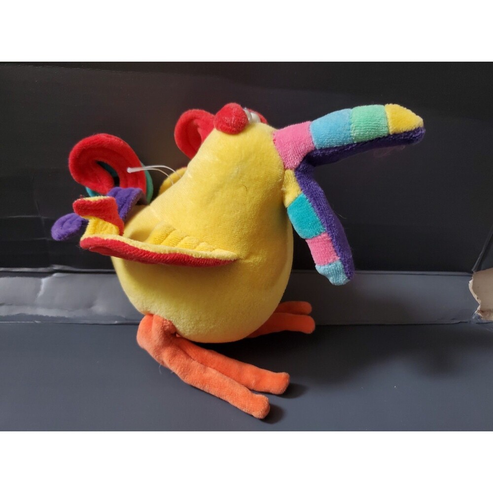Funny Friends Soft Sculpture Jennifer Mazur Yellow Bird Plush Stuffed Animal
